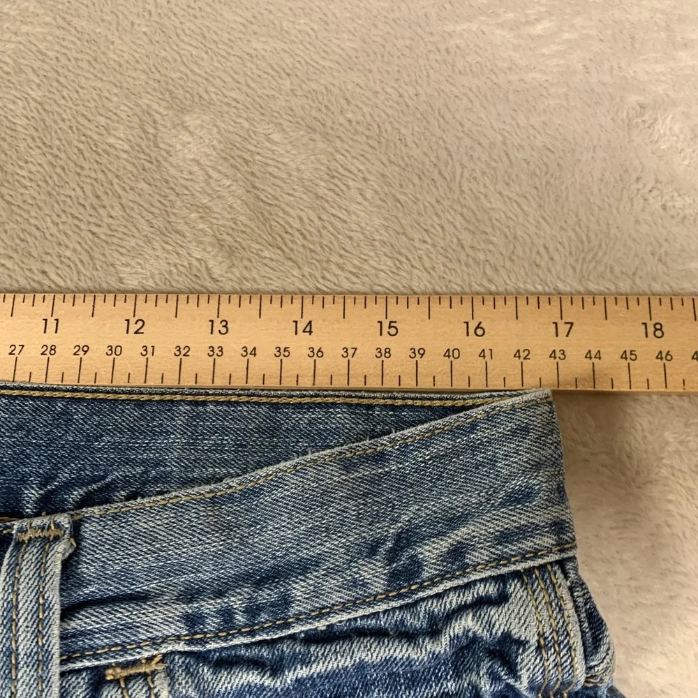 VTG Levis Carpenter Shorts Mens 33 Blue Denim Utility Hammer Loop‎ Workwear Zip